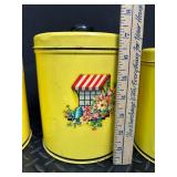 Vintage Floral Canister Set (Lot of 3)
