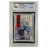 Walter Payton AUTO! GAI Certified Slab 1983 Topps #28 Vintage Chicago Bears Football Card