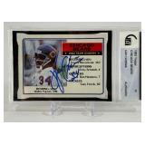Walter Payton AUTO! GAI Certified Slab 1983 Topps #28 Vintage Chicago Bears Football Card