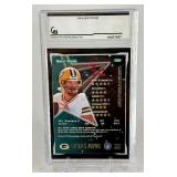 Brett Favre AUTO! GAI Certified Slab 1998 Topps NFL Stars #130 Green Bay Packers Football Card