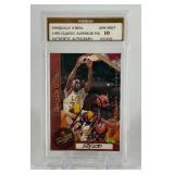 Shaquille O'Neal Auto RC /200 1995 Classic Superior Pic Authentic Signature Graded 10 Gem Mint Slab Numbered 58/200 SUPER RARE! Rookie Basketball Card
