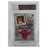 Michael Jordan 1986-87 Game Jersey Relic Card Slabbed w/ 1993-94 Upper Deck Scoring Leaders #166 RARE!! Basketball Card