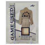 Muhammad Ali /45 GAME USED MEMORABILIA! 2025 Leaf In The Game Used Sports #GM-32 Numbered 34/45 RARE! Boxing Card
