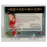 Gordie Howe Auto! Inscribed 'Mr. Hockey' 2004 Upper Deck Premier Signatures #PS-MH RARE! Detroit Red Wings Hockey Card