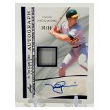 Mark McGwire Auto Relic /30 2025 Leaf In The Game Used Sports #IGA-MM1 Numbered1 16/30 RARE! Baseball Card