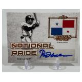 Rod Carew Auto! 2015 Leaf Legends of the Sport National Pride #NP-RC1 Minnesota Twins Baseball Card