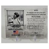 Pete Rose Auto! 2015 Leaf Legends of Sport National Pride #NP-PR1 Baseball Card