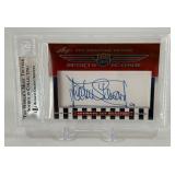 Bobby Unser/Jackie Steward 2 of 2 AUTOS! 2010 Leaf Sports Icons Update 'The Search For Shoeless Joe' International Motorsports Hall of Famers Card - Beckett Slab
