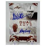 Marcus Allen / Ray Guy DUAL AUTO! 2015 Leaf Legends of Sport #DA-04 RARE Football Card