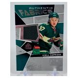Kirill Kaprizov Game-Used Patch 2021-22 Upper Deck SP Game Used Authentif Fabrics #AF-KK Minnesota Wild Hockey Card