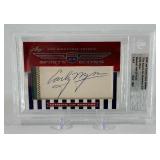 Early Wynn Auto! 4/8 2010 Leaf Sports Icons Update 'The Search for Shoeless Joe' Baseball Hall of Fame Card Beckett Slab