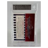 Early Wynn Auto! 4/8 2010 Leaf Sports Icons Update 'The Search for Shoeless Joe' Baseball Hall of Fame Card Beckett Slab