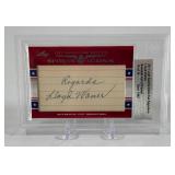 Loyd Waner Auto! 10 of 14 2011 Leaf Sports Icons Cut Signature Baseball Hall of Famer Card