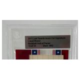 Loyd Waner Auto! 10 of 14 2011 Leaf Sports Icons Cut Signature Baseball Hall of Famer Card