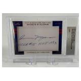 Walt Belamy / Ann Mevers AUTOS 3 of 6 (Basketball Hall of Fame Class of 1993) 2912 Leaf Sports Icons - Beckett Authenticated Slab