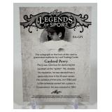 Gaylord Perry Auto! 2015 Leaf Legends of Sport #BA-GP1 Baseball Card