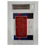 Weeb Ewbank AUTO! (Pro Football Hall of Famer) 7 of 7 2012 Leaf Sports Icons Beckett Authenticated Slab