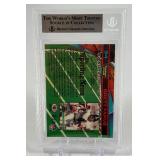 Brett Favre RC Beckett Graded 9 Mint Slab 1991 Stadium Club #94 Rookie Green Bay Packers Football Card