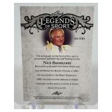 Nick Buoniconti Auto! 2015 Leaf Legends of Sport #BA-NB1 Football Card