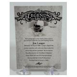 Jim Langer /25 2105 Leaf Legends of Sport #BA-JL1 Numbered 20/25 RARE! Football Card