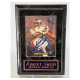 Robert Smith AUTO! 1998 Collector's Edge Minnesota Vikings Football Card In Plaque
