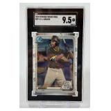 CJ Abrams SGC 9.5 MT+ Slab 2020 Bowman Chrome Prospects #BCP-62 Baseball Card