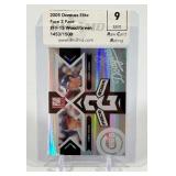 Kerry Wood / Shawn Green /1,500Graded 9 Mint 2005 Donruss Elite Face 2 Face Insert #FF013 Numbered 1453/1500 Baseball Card