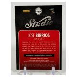 Jose Berrios Auto RC 2016 Donruss Optic Stiduo #SSJB Rookie Minnesota Twins Baseball Card