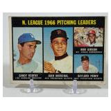 Sandy Koufax / Bob Gibson / Marichal / Perry 1967 Topps NL Pitching Leaders #236 Vintage Baseball Card