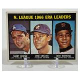 Sandy Koufax / Marichal / Cuellar 1967 Topps NL ERA Leaders #234 Vintage Baseball Card