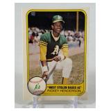 Rickey Henderson 2nd Year 1981 Fleer #351 Vintage Baseball Card