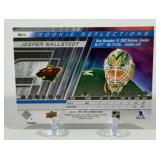 Jesper Wallstedt Rookie Reflections 2024-25 Upper Deck Triple Dimensions Insert #RR-15 Minnesota Wild Hockey Card
