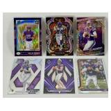 Minnesota Vikings 6 Card Lot - (4) McCarthy, Moss, Turner - RCs, Prizm, and More - Football