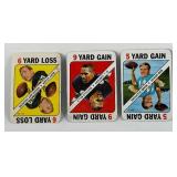 (3) 1971 Topps Footbal Game Card Stars - OJ Simpson (2nd Year), Bart Starr, Bob Griese - Vintage