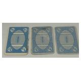 (3) 1971 Topps Footbal Game Card Stars - OJ Simpson (2nd Year), Bart Starr, Bob Griese - Vintage