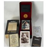 Joe DiMaggio 1993 Pinnacle Complete Set Tin WITH AUTO and COA - 30-Card Exclusive Baseball Set