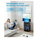 $579 Midea Duo 14,000 BTU (12,000 BTU SACC) High Efficiency Inverter, Ultra Quiet Portable Air Conditioner, Cools up to 450 Sq. Ft., Compatible with Alexa/Google Assistant, Includes Remote