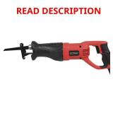 Tool Shop  6-Amp Corded Reciprocating Saw
