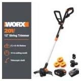 $145 WORX  12" 20-Volt Cordless String Timmer & Edger