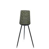 Enchanted Garden  25" Bronze Metal Solar LED Tripod Lantern