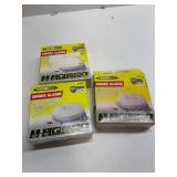 3 PACK Performax  Direct Wire 9V Battery Backup Photoelectric Smoke Detector