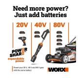 WORX  22" 20-Volt Cordless Hedge Trimmer