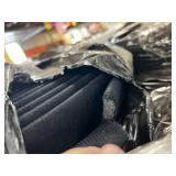 WHOLESALE $7,000+ 6 ROLLS BLACK LOOP-COMPATIBLE LAMINATED FOAM TEXTILE, 390 TOTAL YARDS, 1/8" CHAR FOAM CORE, TRICOT BACKING, ORTHOPEDIC BRACES, PROTECTIVE COVERS, SHOCK ABSORPTION, AUTOMOTIVE INTERIO