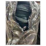 WHOLESALE $700+ 1 ROLL SOFT BLACK KNIT TERRY CLOTH FABRIC, 38 YARDS, 60"W ABSORBENT MATERIAL *APPAREL, LOUNGEWEAR, JOGGERS, HOODIES, SPA ROBES, HAIR WRAPS, MAKEUP REMOVER WIPES, WASHCLOTHS & CUSTO