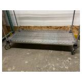 MSRP $3,000+ METRO SUPER ERECTA MOBILE STORAGE CART, 72"H x 60"W x 18"D, SOLID STAINLESS LOWER SHELF, CHROME WIRE SHELVING, PERFECT FOR MEDICAL SUPPLIES, INVENTORY, WAREHOUSE STORAGE, RESTAURANT OPERA