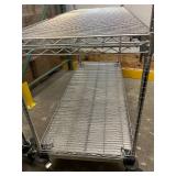 MSRP $3,000+ METRO SUPER ERECTA MOBILE STORAGE CART, 72"H x 60"W x 18"D, SOLID STAINLESS LOWER SHELF, CHROME WIRE SHELVING, PERFECT FOR MEDICAL SUPPLIES, INVENTORY, WAREHOUSE STORAGE, RESTAURANT OPERA