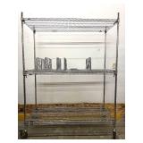 MSRP $3,000+ METRO SUPER ERECTA MOBILE FILE & STORAGE RACK, 72"H x 60"W x 24"D, WIRE DOCUMENT DIVIDERS, LOCKING CASTERS, CHROME NSF COMMERCIAL SHELVING SYSTEM FOR INVENTORY MANAGEMENT, WAREHOUSE, 