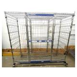 MSRP $4,000+ TECHNIBILT TSS NSF MOBILE INVENTORY STORAGE SYSTEM, 68"W x 23"D x 63"H, MULTI-BAY WIRE SUPPLY CART, LOCKING CASTERS, HOSPITAL, PHARMACY, MEDICAL & WAREHOUSE ORGANIZATION