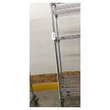 MSRP $2500+ METRO SUPER ERECTA MOBILE STORAGE RACK, 84"H x 72"W x 18"D, 4-TIER CHROME WIRE SHELVING SYSTEM, HEAVY-DUTY LOCKING CASTERS, NSF COMMERCIAL GRADE FOR MEDICAL, LAB, WAREHOUSE & RETAIL ST