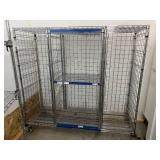 MSRP $4,000+ TECHNIBILT TSS NSF MOBILE INVENTORY STORAGE SYSTEM, 68"W x 23"D x 63"H, MULTI-BAY WIRE SUPPLY CART, LOCKING CASTERS, HOSPITAL, PHARMACY, MEDICAL & WAREHOUSE ORGANIZATION